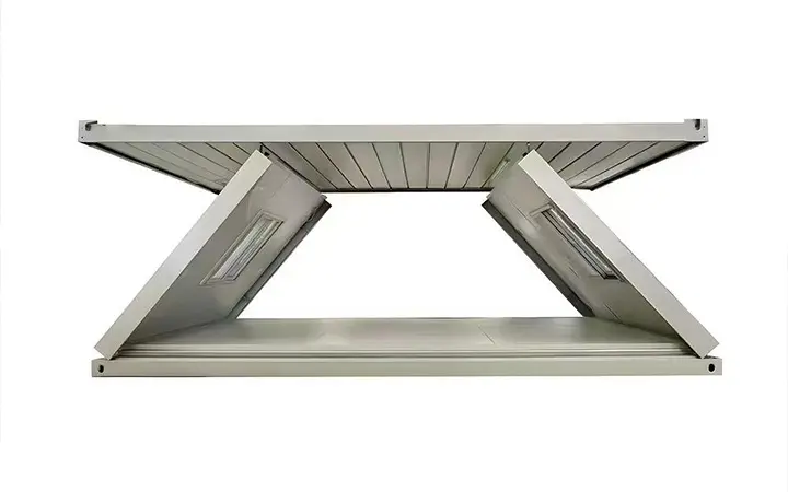 Casa de cont&ecirc;ineres dobr&aacute;vel