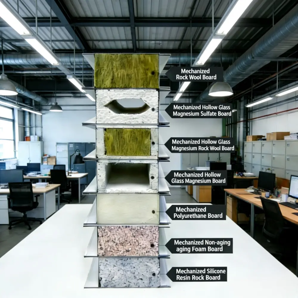 Pain&eacute;is isolantes de alta densidade e resistentes ao fogo para paredes externas, incluindo pain&eacute;is sandu&iacute;che de l&atilde; de rocha.