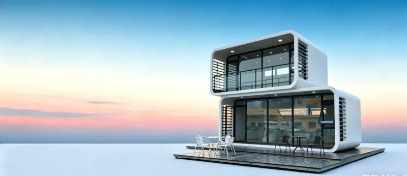 Casa pr&eacute;-fabricada com cabine Apple